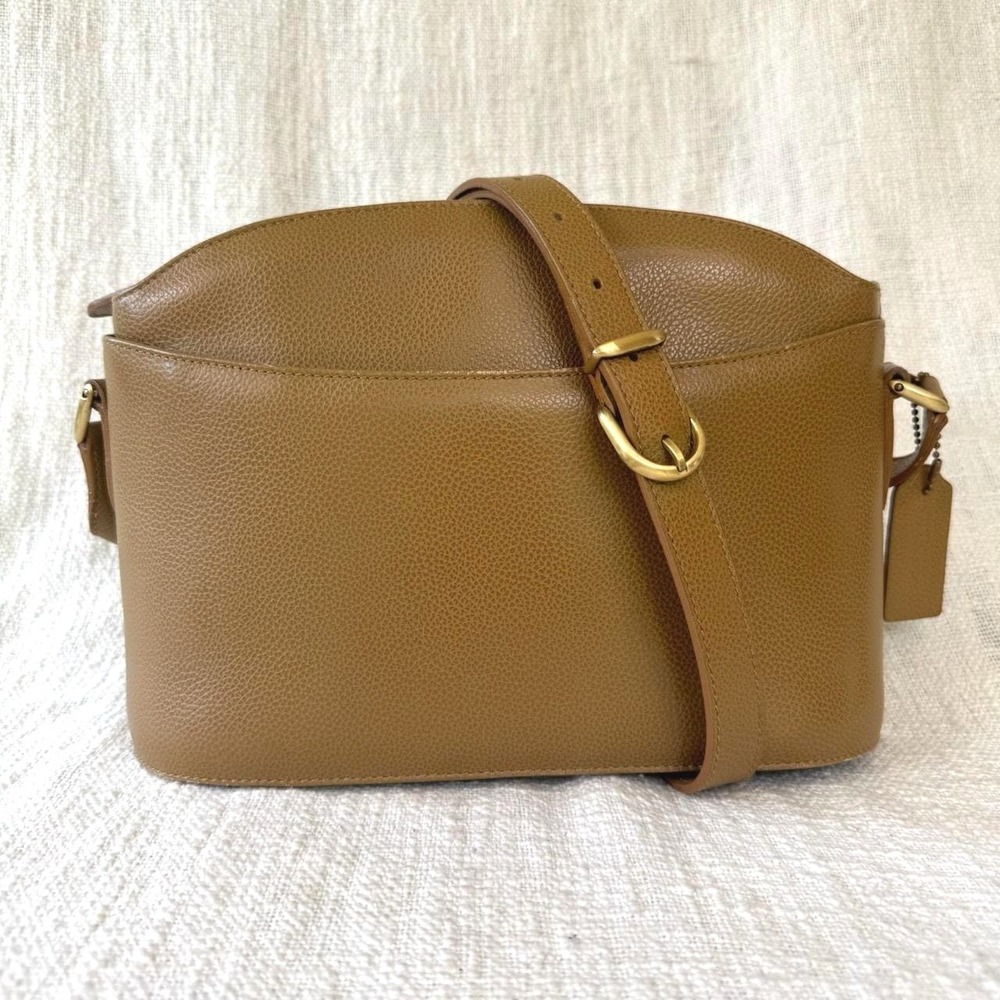 Vintage Coach Madison Regis Crossbody Bag | Light Tan Leather, Made in Italy - Picture 1 of 9